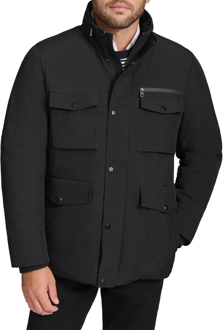 Calvin Klein mens Everyday Essential Water Resistant Jacket (Large, Black)