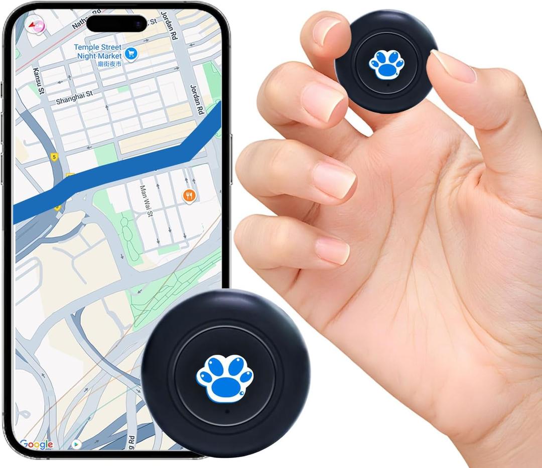 GPS Tracker for Vehicles Cars Motorcycles,No Monthly Fee No Subscription,Real-Time Location Tracking Device, Magnetic Mini GPS Tracker for Car Pets Dogs Elderly and Valuables