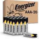 Energizer Alkaline Power AAA Batteries (20 Pack), Long-Lasting Triple A Batteries