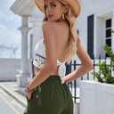 BUENOS NINOS Womens Comfy Summer Beach Short Athletic Sweat Elastic Waist Drawstring Pocketed Sport Casual Shorts (Green, S)