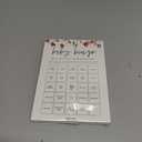 Baby Bingo, Fun Baby Shower Games for Girl (50 Unique Cards), Pre-Filled, Perforated Calling Cards, Gender Neutral (Wildflower)