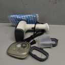 Powerful Handheld Fabric Steamer - 1800W with Fast Ceramic Heat-Up Plate, 2-in-1 Ironing & Wrinkle Remover, Steam Nozzle, Lint Brush - White, for US 120V Only