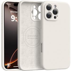 Ktele Magnetic for iPhone 16 Pro Case [Compatible with Magsafe] [Premium Silicone Satin-Smooth Touch] Slim Shockproof Anti-Scratch Microfiber Lining Case, 6.3 inch, Stone