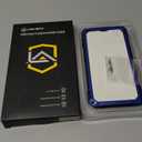 Lanhiem for iPhone 15 Metal Case, [Built-in Camera Kickstand & Glass Screen Protector] Heavy Duty Protective Rugged Full Body Military Grade Shockproof Aluminum Magnetic Cover for iPhone 15 (Blue)