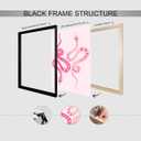 Pink fashion college style snake poster simple pink wall decoration suitable for boys and girls room living room bedroom dormitory office classroom and other decorations 12x16in Unframed