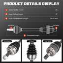 Front left CV Axle Shaft Assembly 2.4 2.4L Fits for Honda Element 2003-2011（Onlyfor DX/EX/LX/SC Models Only), Replace for 66-4213