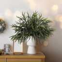 N&T NIETING 24inch Christmas Norfolk Pine Branches Norfolk Pine Artificial Christmas Branches Real Touch Faux Christmas Norfolk Pine Stems for Xmas Indoor Outdoor Home Decor DIY Crafts (10Pcs)