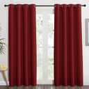 NICETOWN Burgundy Curtains for Living Room - (Burgundy Red) Home Decor Energy Smart Thermal Insulated Window Treatment Drape/Drapery for Patio Door, 52x84 Inch,1 Piece (52"W x 84"L (Pack of 1))