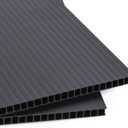 Corrugated Plastic Sheet for Indoor and Outdoor Use - 3/16 Inch Thick Poster Board, 24x36 Inches Pack of 2 Black Board Sheets Waterproof Coroplast Lightweight Blank Yard Signs