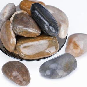 Pulovin 20 lbs River Rocks for Plants, 2-3 Inch Decorative Garden Rocks Outdoor Landscaping, Large Polished Natural Stone for Walkways, Yard, Vases, Crafts