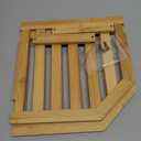 Bamboo Corner Shelf,2 Tier Plate Organizer for Cabinet and Countertop,Pantry Dish and Spice Rack for Kitchen (1 Pc, Natural)