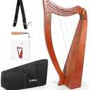 Harp, Lotkey 19 Strings Lyre Harp for Beginner Adult with Gig Bag Tuning Wrench Strap (No Spare Strings)
