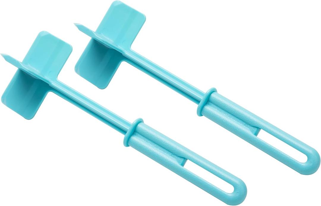 Mind Reader Meat Chopper Spatula, Heat Resistant Kitchen Tool for Mixing, Cutting, Mashing, Dicing Ground Beef, Avocado, Pack of 2, Nylon, Light Blue