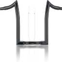 MoKitDora 14 Rise Ape Hangers 1.25 Fat 1" Clamp Handlebar Meathook Bars for XL 883/1200,1994-up Road King & 1998-2013 Road Glide, Gloss Black