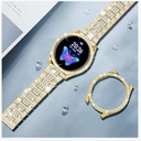 SUPOIX Band Case Compatible for Samsung Galaxy Watch FE 40mm 2024/ Galaxy Watch 5/4 40mm 44mm, 20mm Women Bling Replacement Strap&PC Protective Bumper Face Cover for Galaxy Watch 5/4 (Size Optional)