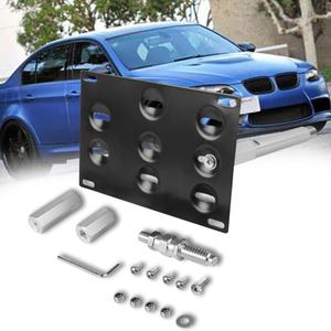 (A) Front Grill Mesh Tow Hook License Plate Relocator Holder for BMW 1 3 5 6 7 8 Series E31 E36 E38 E60 E64 E66 E88 E46 & For Mini Cooper 2001-2013 MKI MKII more air intake increase engine performance