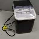 OLIXIS Ice Maker Machine with Handle,26lbs in 24Hrs,9 Ice Cubes in 6 Mins,Auto-Cleaning Portable Ice Maker with Basket and Scoop, Countertop Ice Maker for Home/Kitchen/Camping/RV, Black