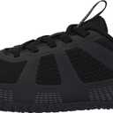 WHITIN Men's Wide Barefoot Shoes + Zero Drop & Durable Tire Tread-Inspired Sole (Black, L)