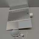 HUONUL Makeup Mirror, Vanity Mirror with Lights, 2X/3X/10X Magnification, Touch Control, Trifold, Dual Power Supply, Valentines Day Gifts for Her,Gifts for Women, Wife, Mom, Girls,Dorm Room Essentials (White)