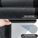 Machine Washable Kitchen Rug 24" x 70", Non Slip Kitchen Mat for Floor, Absorbent Entrance Runner Rug for Bedroom, Hallway, Bathroom, Door (Roll Packing)