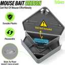 3 x Fursnare 6-Pack Mouse Bait Stations for Outdoor & Indoor Use with Lockable Keys, Weatherproof, Safe for Kids & Pets