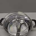 1set Stainless Steel Divided Hot Pot Lid Dual Handle Design for Induction Gas and Electric Stoves for Family Gatherings and Hot Pot Parties