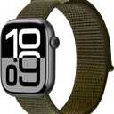 4 x Nylon Sport Loop Band Compatible with Apple Watch Band 38mm 40mm 41mm 42mm 44mm 45mm 46mm 49mm Women Men,Soft Breathable Replacement Strap for iWatch Series 11 10 9 8 7 6 SE 5 4 3 2 1 Ultra