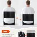 Sportneer Stadium Seats with Back Support: Height Adjustable Thick Padded Stadium Seats with Pocket, Shoulder Strap, Carry Handle, Cup Holder, Folding Stadium Chair for Sports Events Concerts Outdoor