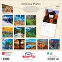 National Parks | 2026 12 x 24 Inch (Hanging) Monthly Square Wall Calendar | Plastic-Free | BrownTrout | Scenic Yosemite Yellowstone Nature