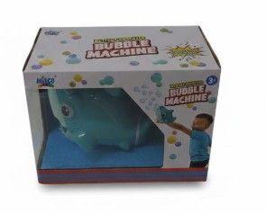 Misco Toys Battery-Operated Shark Bubble Machine, Blue