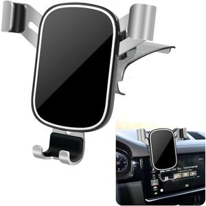 LUNQIN Car Phone Holder for Porsche Macan 2015-2026 and Porsche Cayenne 2019-2023 SUV Auto Interior Accessories Cell Phones Mount Cellphone Mobile Cradle Charging Navigation GPS Stand Vent Accessory
