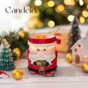 Candeldo Christmas Wax Melt Warmer: Candle Warmer for Scented Wax Cute Electric Fragrance Burner Santa Claus Decor Christmas Birthday Gift for Women