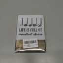 Primitive Wooden Sign, Life is Full of Important Choices, Desk Plaque with Wooden Stand 4 x 4.3 inches, Golf Decor, Rustic Home Decor, Golf Life Sign, Office Table Decor, Gift for Friends A