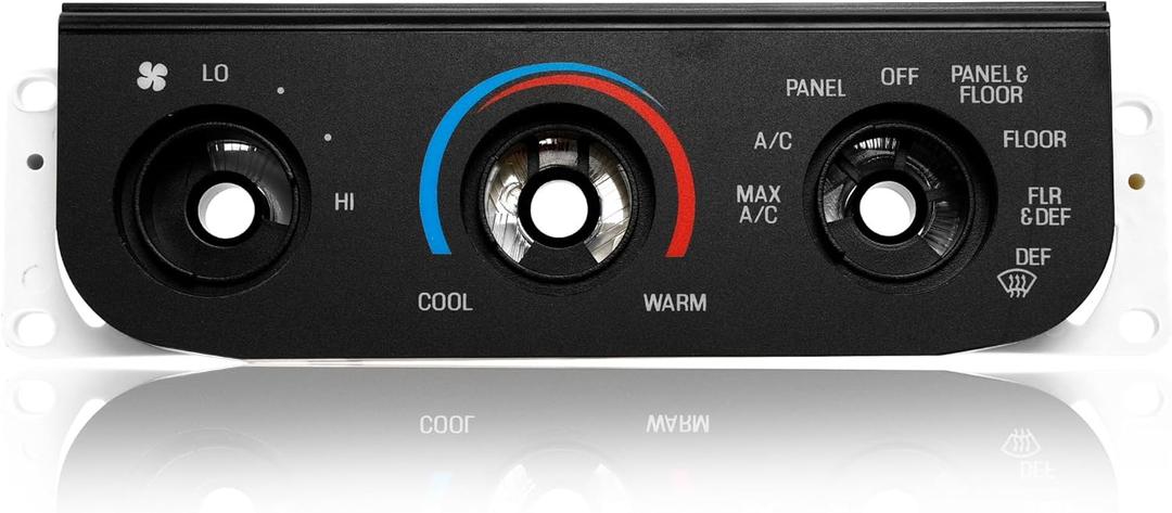 2L3Z19980BA A/C Heater Climate Control Module Air Conditioning Panel Without Switch, Compatible with 1999-2004 Ford F-150 Heritage, 1999 Ford F-250 Super Duty Replace# YL3H19E764A 1L2Z19986AA