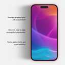 BodyGuardz Red Light Converter Screen Protector Passive Red Light Therapy for Face - Promotes Better Sleep, Healthier Skin, Reduced Eye Strain 9H Tempered Glass, Easy Install (iPhone 16 Pro)