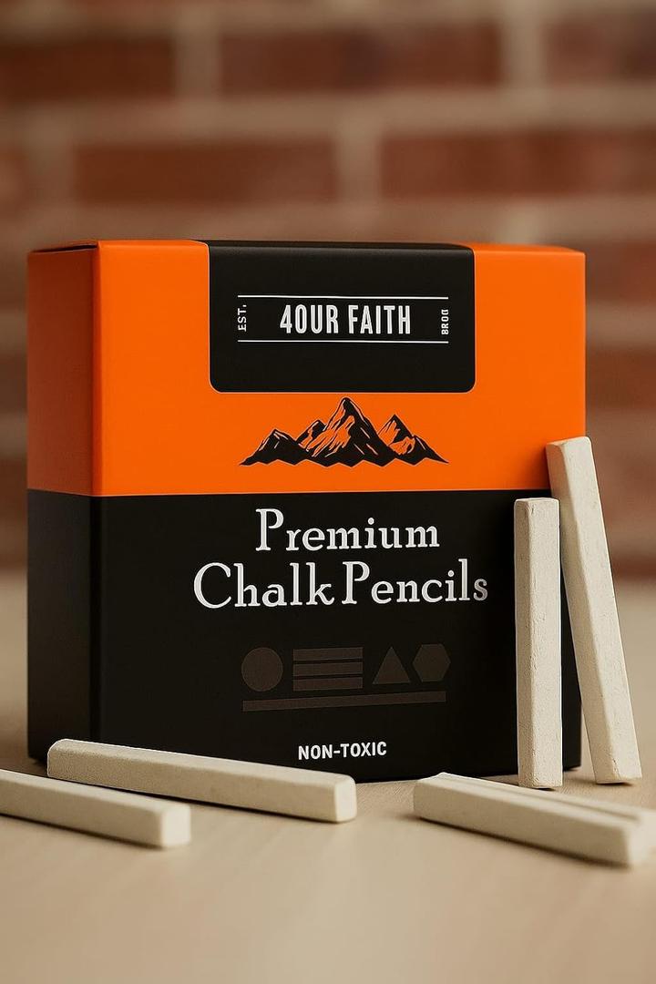 Pack of 30 (200g) Edible Slate Pencils – Natural Limestone Chalk Bars | White Thin Edible Chalk | Earthy Goodies