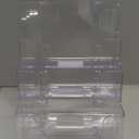 Zavekia 4-Tier 6x9 inch Acrylic Brochure Holder, Clear Literature Organizer Magazine Stand, Flyer Holder
