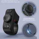 [New Upgrade, Easy to Use] TikTok Scrolling Ring Remote Control, Camera Shutter Remote, Wireless Bluetooth Scrolling Ring for iPhone, iPad, iOS, Android - Black