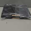 Fabric Storage Basket for Shelves, Collapsible Storage Bins with wood Handles, Rectangle Closet Baskets, Wardrobe Organiser, for Sorting Clothes, Family Items (Black) (1)