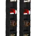 SIMPLE HOUSEWARE 2 Pack 10 Shelves Hanging Organizer, Black