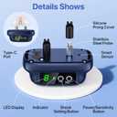 Dog Bark Collar, Automatic Bark Collar with 8 Sensitivity Levels,Smart Waterproof No Bark Collar with Beep Vibration Modes, Rechargeable Anti Barking Collars for Large Medium Dogs-K04