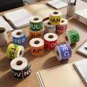 12 Rolls 3600 Pcs Months of The Year Labels - 3 x 2 Inch Rectangular Color Coded Month of The Year Stickers, 300 Pieces Per Roll