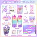 6 Year Old Girl Birthday Gifts, Unicorn Gifts for Girls Age 6, Birthday Gift for Girls Kids, Unicorn Toys Diary Headband Eye Mask Water Bottle for Six Year Olds Girl Gift Ideas Decorations Accessories