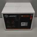 Jssmst Small Safe Box for Money - 0.23CF Mini Safe with Electronic Keypad, Lockable Box for Home Security and Personal Storage, 9.06 x 6.69 x 6.69 inch, White