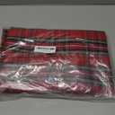 Christmas Red Plaid Waterproof Tablecloth  Classic Woven Check Design  Holiday Dining Table Cover for Xmas Parties, Stain-Resistant & Durable, W60 x L84 in