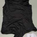 MANGOPOP Tank Top Bodysuit for Women Double Lined Thong Mock Turtle Neck Sleeveless Sexy Body Suit S