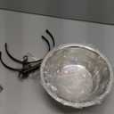 PETKARAY Window Bowls for Indoor Cats, 12 Ounces Food Bowl for Window, Dog Proof Cat Feeding Station, Foldable Stainless Bowl (Pack of 2)