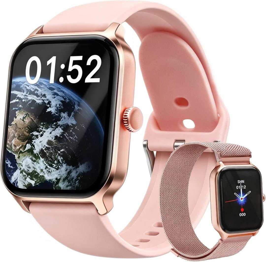 Smart Watch for Women IOS & Android Multifunction Fitness Tracker with Heart Rate Monitor Sleep Tracking IP64 Waterproof，Compatible with multiple workout modes, suitable for exercise, everyday use, Pink