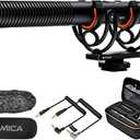 COMICA VM20 Shotgun Microphone, Professional Super Cardioid Video Mic with Shock Mount, Camera Microphone Kit for Smartphone/DSLR Camera/Camcorder, Perfect for Interview, Video Shooting, Vlog