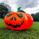 Thanksgiving Party Decorations Inflatable Pumpkin Shape Remote Control Led 23 Inches Pumpkin for Halloween Holiday Outdoor Yard Indoor Decorations with Waterproof Multicolor